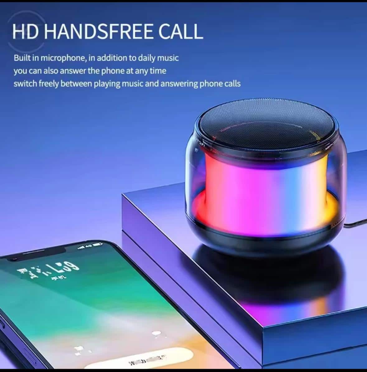 Mini Portable Bluetooth Speaker Wireless LED